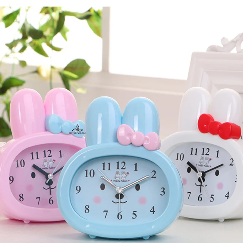 Best selling cute rabbit Children's Candy Color Cute Cartoon Student Creative Silent Small Alarm Clock Clock Clock
Best selling cute rabbit Children's Candy Color Cute Cartoon Student Creative Silent Small Alarm Clock Clock Clock