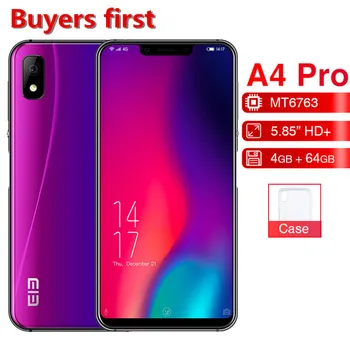 

2018 Original Elephone A4 Pro cellphone MT6763 Octa Core 5.85" Android 8.1 Smartphone 4GB RAM 64GB ROM 16MP 4G LTE Mobile Phone