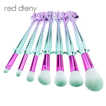 Mermaid Brushes for makeup 7 Pc Fish Scale Synthetic Hair Blush Foundation Eyeliner, Mermaid Tail pinceis de maquiagem cosmetics
Mermaid Brushes for makeup 7 Pc Fish Scale Synthetic Hair Blush Foundation Eyeliner, Mermaid Tail pinceis de maquiagem cosmetics