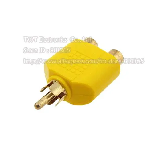 RCA Male to dual 2 X RCA Female Jack Audio Coax Splitter Adapter connector , Yellow Color , Free shipping , 6Qty
RCA Male to dual 2 X RCA Female Jack Audio Coax Splitter Adapter connector , Yellow Color , Free shipping , 6Qty