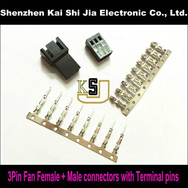 5 Sets Black Molex 3 Pin Fan Female & Male PWM Power shell connector + 40PCS Free Terminal pins
5 Sets Black Molex 3 Pin Fan Female & Male PWM Power shell connector + 40PCS Free Terminal pins
