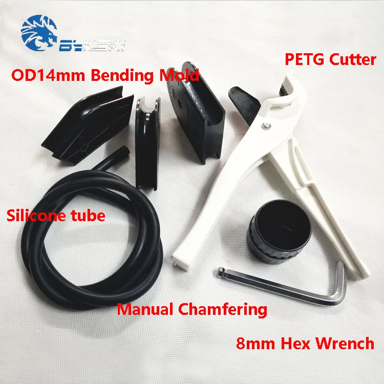 Bykski OD14mm + ID10mm PETG Pipe Cutter Bending Mould Kit 10mm Diameter Silicone Bar Computer Liquid Cooling System Tool
Bykski OD14mm + ID10mm PETG Pipe Cutter Bending Mould Kit 10mm Diameter Silicone Bar Computer Liquid Cooling System Tool