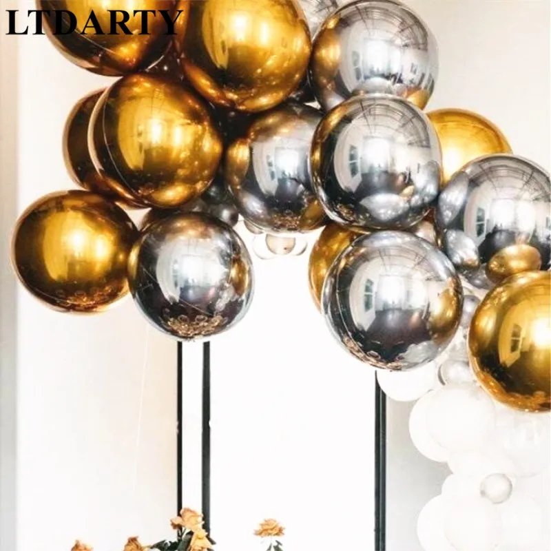 20pcs New 18inch glossy chrome metal 4D bubble gold silver wedding birthday party decoration balloons Helium Supplies kid gifts
20pcs New 18inch glossy chrome metal 4D bubble gold silver wedding birthday party decoration balloons Helium Supplies kid gifts