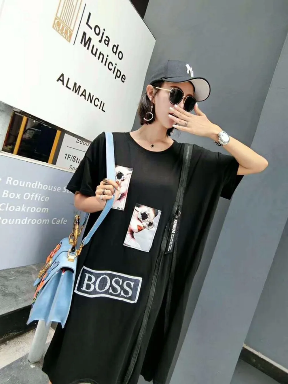 Women High Street Oversize Tee Shirt Dress Novelty Zipper Irregular Dress Casual Loose Summer Dresses vestido flojo
Women High Street Oversize Tee Shirt Dress Novelty Zipper Irregular Dress Casual Loose Summer Dresses vestido flojo