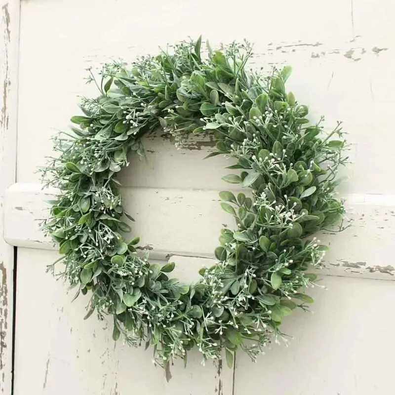 Artificial Long Leaf Lucky Weed Wreath Green Leaves Front Door Indoor Wall Decor Eucalyptus Leaves Plastic Green Plant HomeDecor
Artificial Long Leaf Lucky Weed Wreath Green Leaves Front Door Indoor Wall Decor Eucalyptus Leaves Plastic Green Plant HomeDecor