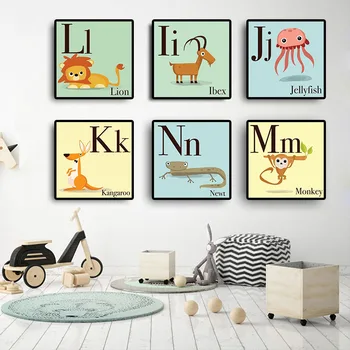 English Alphabet Letter Animal Art Nursery Scandinavian Posters and Prints Classroom Nordic Style Minimalist for Kids Room Decor
English Alphabet Letter Animal Art Nursery Scandinavian Posters and Prints Classroom Nordic Style Minimalist for Kids Room Decor
