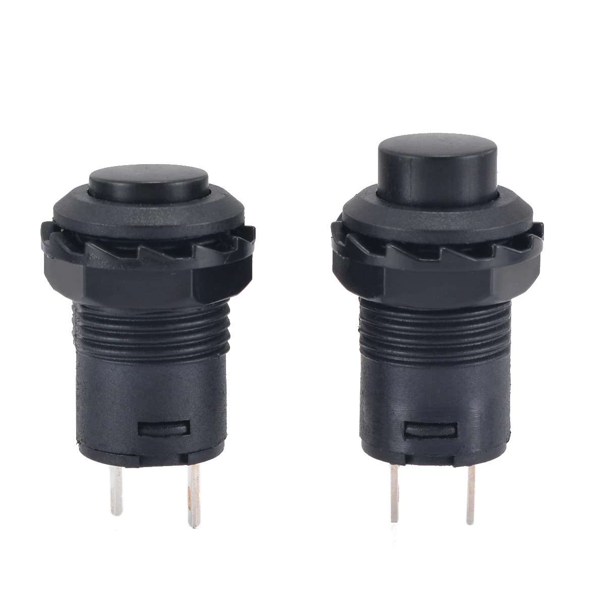 

10Pcs/Set Black Car Push Button Switch 12mm 12V 1.5-3A for Auto Boat Dash Locking Latching OFF/ON Button Switches