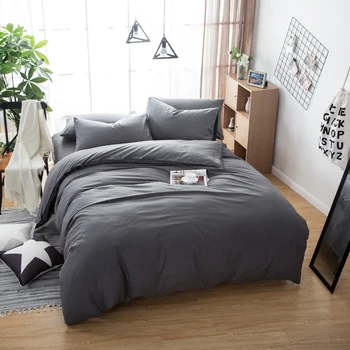 Simple and pure color cotton sanding four sets of cotton bed quilt kit three sets of 1.5 m 1.8m bedding
Simple and pure color cotton sanding four sets of cotton bed quilt kit three sets of 1.5 m 1.8m bedding