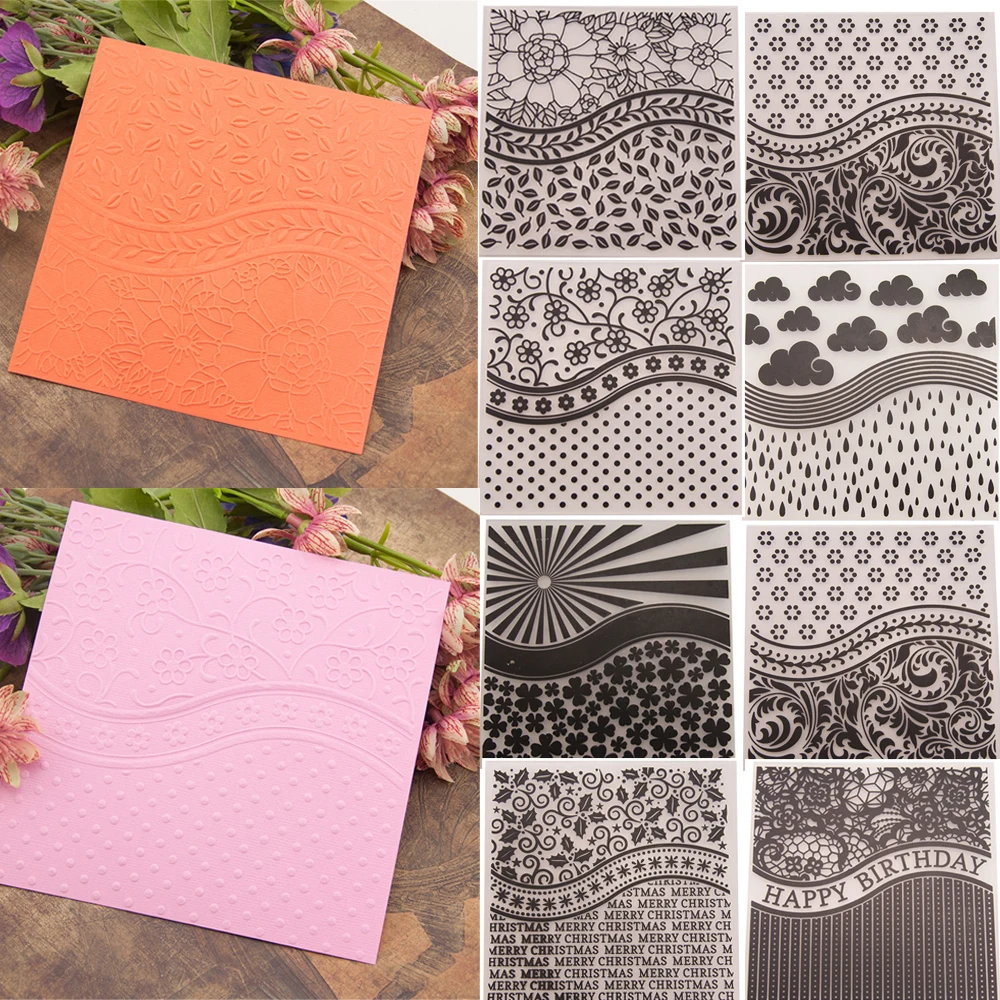 10 design Plastic Embossing Folder Stencils Template Molds Scrapbooking Paper Crafts Cards Making DIY Photo Album Decoration
10 design Plastic Embossing Folder Stencils Template Molds Scrapbooking Paper Crafts Cards Making DIY Photo Album Decoration
