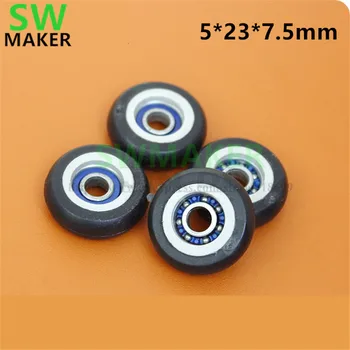SWMAKER 5*23*7.5mm Economy Wheels CNC milling DIY Plastic Injection pulley arc small bearing pulley 695ZZ size
SWMAKER 5*23*7.5mm Economy Wheels CNC milling DIY Plastic Injection pulley arc small bearing pulley 695ZZ size