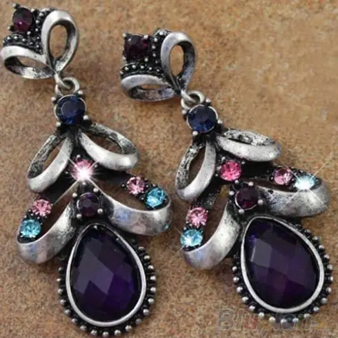 Women's Vintage Elegant Bohemian Drop Rhinestone Eardrops Earrings Jewelry 1S83
Women's Vintage Elegant Bohemian Drop Rhinestone Eardrops Earrings Jewelry 1S83