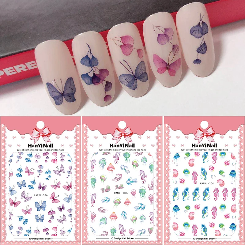 1pcs ocean series 3d nail art sticker Seahorse Jellyfish flower pattern nail decal Adhesive Sticker Decals Nail Decoration DIY
1pcs ocean series 3d nail art sticker Seahorse Jellyfish flower pattern nail decal Adhesive Sticker Decals Nail Decoration DIY