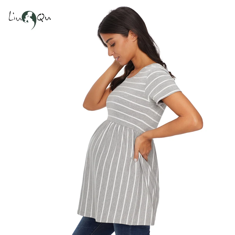 Striped Loose Maternity Tunic Tops Women Tee Shirt Womens Clothing Plus Size Ruffles A-line T-shirt Pregnancy Tee Women Tees
Striped Loose Maternity Tunic Tops Women Tee Shirt Womens Clothing Plus Size Ruffles A-line T-shirt Pregnancy Tee Women Tees