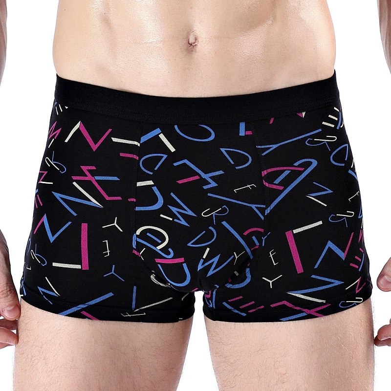 Mid waist printed boxer new abstract letter underwear comfortable breathable men's underwear 
Mid waist printed boxer new abstract letter underwear comfortable breathable men's underwear