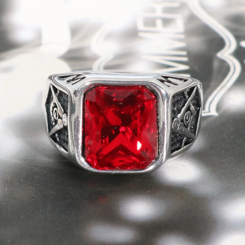 Male Bling CZ Crystal Freemason Masonic Free Mason Signet Rings Stainless Steel Gold Ring For Men Women 2019 Red Stone
Male Bling CZ Crystal Freemason Masonic Free Mason Signet Rings Stainless Steel Gold Ring For Men Women 2019 Red Stone