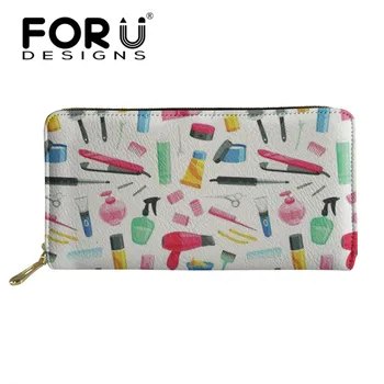 FORUDESIGNS Fashion Hair Stylist Design Women's Purse Long Female Travel Money Storage Bags for Women Card Holder Coin Wallets
FORUDESIGNS Fashion Hair Stylist Design Women's Purse Long Female Travel Money Storage Bags for Women Card Holder Coin Wallets