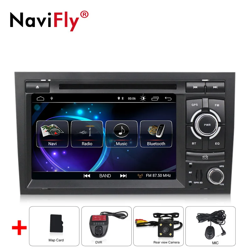NaviFly Android 8.1 quad core car radio multimedia player for Audi A4 S4 RS4 2002-2008 with dvd GPS Mirror link function 2 Din
NaviFly Android 8.1 quad core car radio multimedia player for Audi A4 S4 RS4 2002-2008 with dvd GPS Mirror link function 2 Din