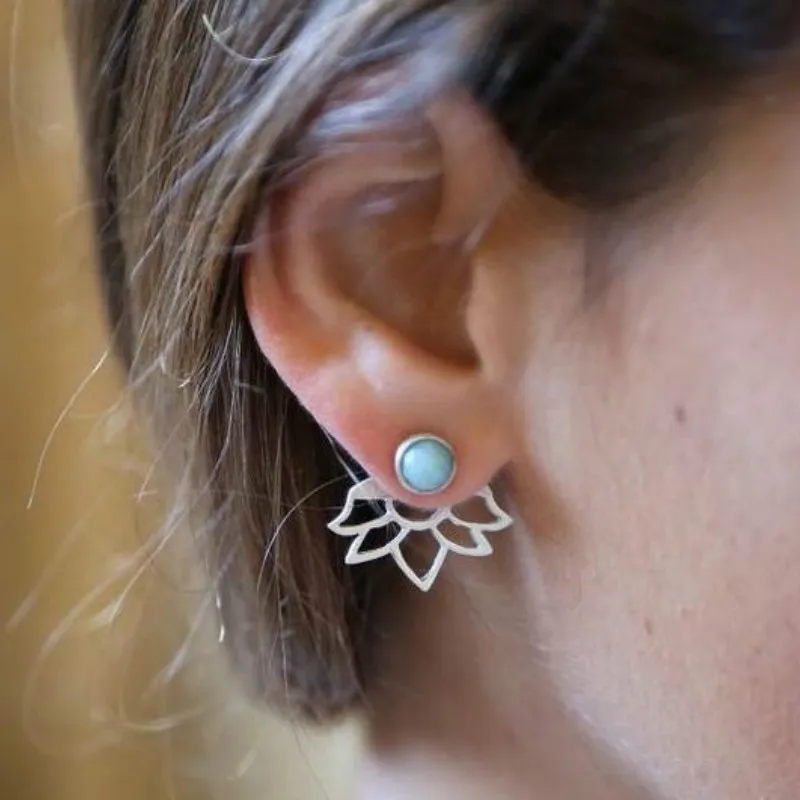 Trendy natural stone earrings Gold Silver Color Alloy Spike Earrings Ear Jacket Clip Stud Earrings for Women
Trendy natural stone earrings Gold Silver Color Alloy Spike Earrings Ear Jacket Clip Stud Earrings for Women