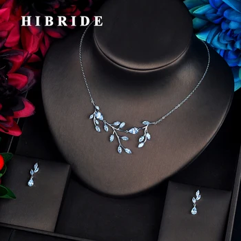 HIBRID Elegant Leaf Shape Women Jewelry Sets Bridal Accessories boucle d oreille mujer Jewelry Set Wholesale N-648
HIBRID Elegant Leaf Shape Women Jewelry Sets Bridal Accessories boucle d oreille mujer Jewelry Set Wholesale N-648