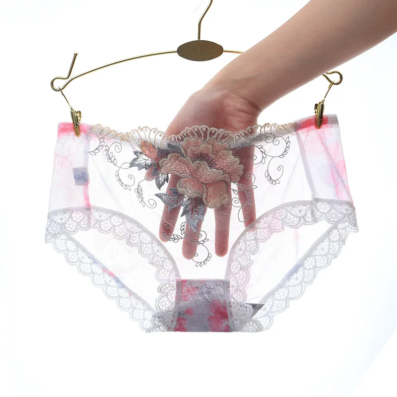 Seamless Lace Sexy Net Yarn Panties Low waist within Temptation Underwear Women Lace Embroidery Transparent Panties
Seamless Lace Sexy Net Yarn Panties Low waist within Temptation Underwear Women Lace Embroidery Transparent Panties