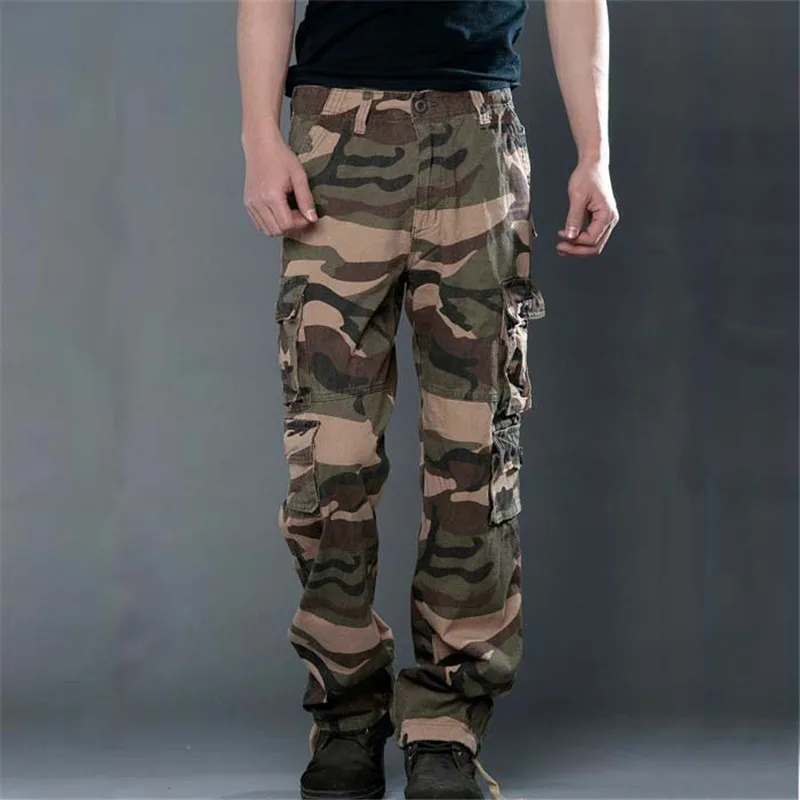 Фото DUQI камуфляж брюки карго для мужчин боевая группа захвата армейские военные