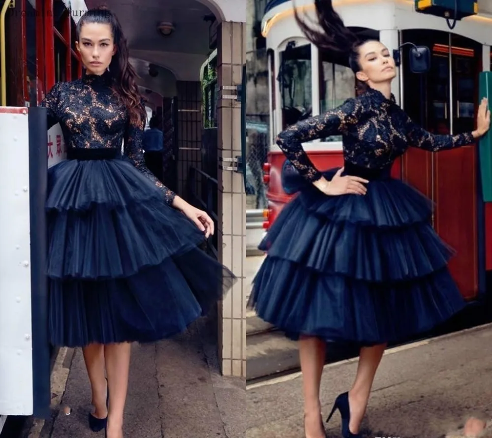 Little Black Lace Arabic Gothic Short Cocktail Dress High Neck Long Sleeves Holiday Club Homecoming Party Dress
Little Black Lace Arabic Gothic Short Cocktail Dress High Neck Long Sleeves Holiday Club Homecoming Party Dress