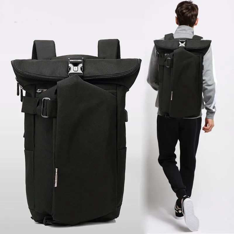 

Men Backpack Oxford Wearable Breathable Anti Theft USB Charge Laptop Backpack school bags for teenagers Travel