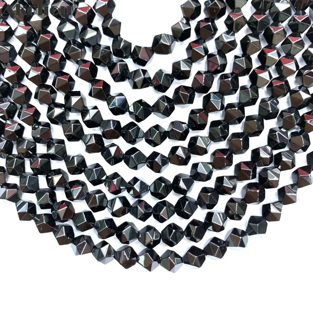 Akolion Natural Black Onyx Star Cut Beads Black Agates Stone For Handmade Jewelry Making
Akolion Natural Black Onyx Star Cut Beads Black Agates Stone For Handmade Jewelry Making