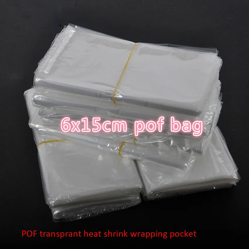 300pcs/lot 6x15cm Clear Transparent Shrink Wrap Package Heat Seal Bag POF Gift packing plastic bags for comestic bottles boxes
300pcs/lot 6x15cm Clear Transparent Shrink Wrap Package Heat Seal Bag POF Gift packing plastic bags for comestic bottles boxes