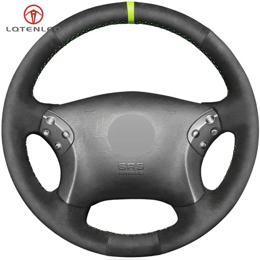 LQTENLEO Black Suede DIY Hand-stitched Car Steering Wheel Cover For Mercedes Benz W203 C-Class 2001-2007
LQTENLEO Black Suede DIY Hand-stitched Car Steering Wheel Cover For Mercedes Benz W203 C-Class 2001-2007