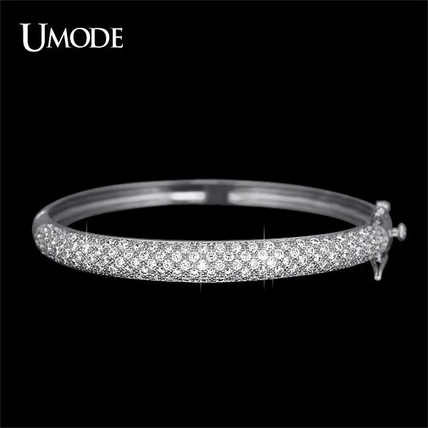 UMODE Luxurious Party Jewelry White Gold Plated 129 pcs 0.03ct Swiss CZ Diamond Pave Bangle Bracelets for Women UB0039B 
UMODE Luxurious Party Jewelry White Gold Plated 129 pcs 0.03ct Swiss CZ Diamond Pave Bangle Bracelets for Women UB0039B