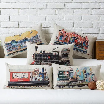 30*50cm Retro Steam Train Designs Industrial Revolution Cotton Linen Car Seat Cushion Cover massage pillow Waist pillow cojines
30*50cm Retro Steam Train Designs Industrial Revolution Cotton Linen Car Seat Cushion Cover massage pillow Waist pillow cojines