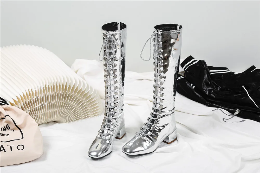 silver platform boots fancy dress