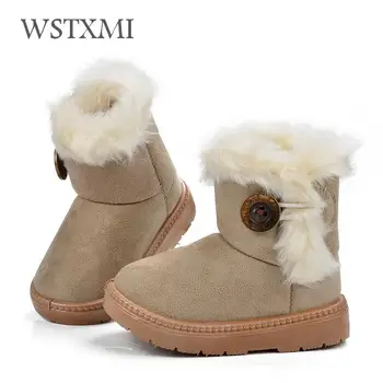 Winter Snow Boots Kids for Baby Girls Leather Boots Mid-calf Toddler Fashion Boys Cotton Plush With Fur Warm Boot Children Shoes 
Winter Snow Boots Kids for Baby Girls Leather Boots Mid-calf Toddler Fashion Boys Cotton Plush With Fur Warm Boot Children Shoes