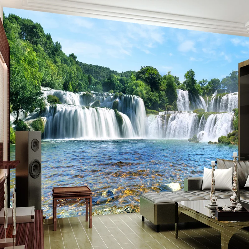 beibehang Custom Photo WallPaper 3D Modern Living Room Sofa Background Wall Waterfall Running Water Landscape Mural 3d wallpaper
beibehang Custom Photo WallPaper 3D Modern Living Room Sofa Background Wall Waterfall Running Water Landscape Mural 3d wallpaper