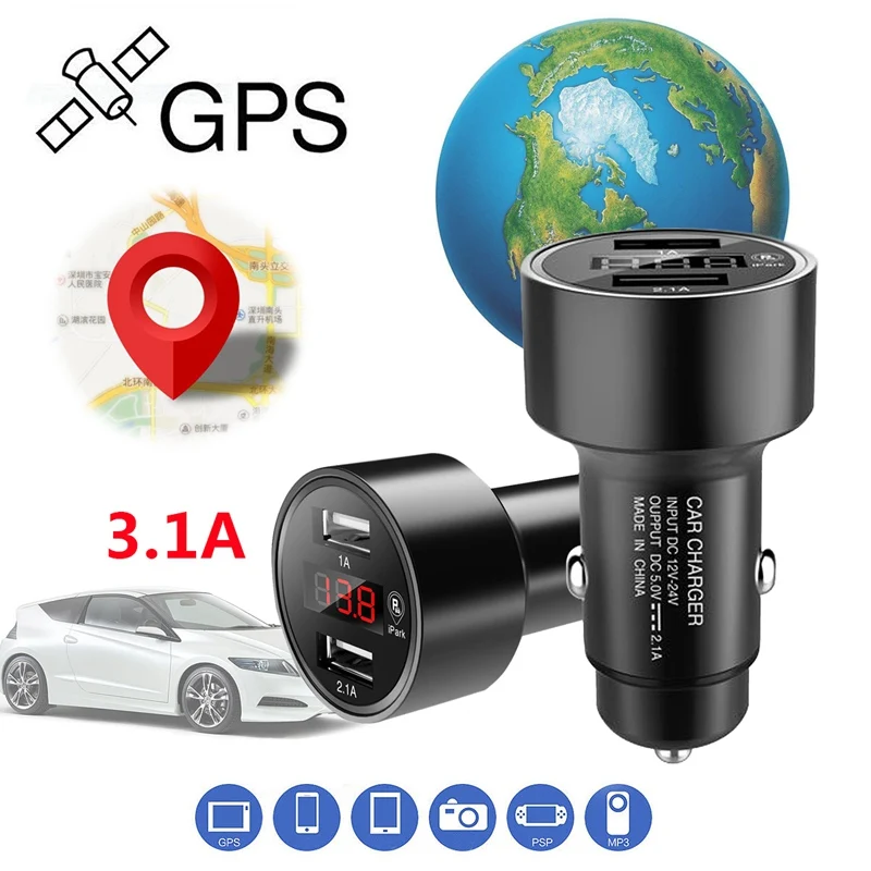 Car GPS Tracker Locator Real Time Tracking Device Dual USB Car Charger Voltmeter Compact Lightweight Space Saving Portable
Car GPS Tracker Locator Real Time Tracking Device Dual USB Car Charger Voltmeter Compact Lightweight Space Saving Portable
