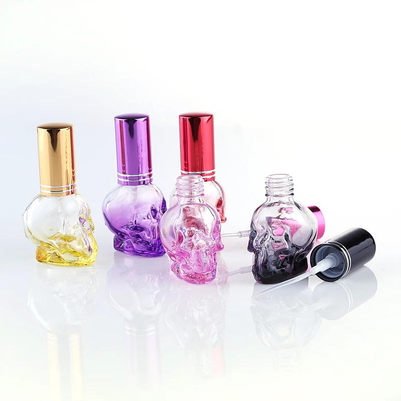 8ML 7Colors Mini Travel Unique PersonalitY Skull Shape Empty Glass Perfume Bottle Small Sample Portable Parfume Bottles
8ML 7Colors Mini Travel Unique PersonalitY Skull Shape Empty Glass Perfume Bottle Small Sample Portable Parfume Bottles
