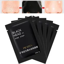 10 pçs/lote Pilaten Preto Máscara Facial Face Care Acne Nariz Removedor de Cravo Máscara Pore Cleanser Tira Cabeça Preta maquiagem Minerais(China)