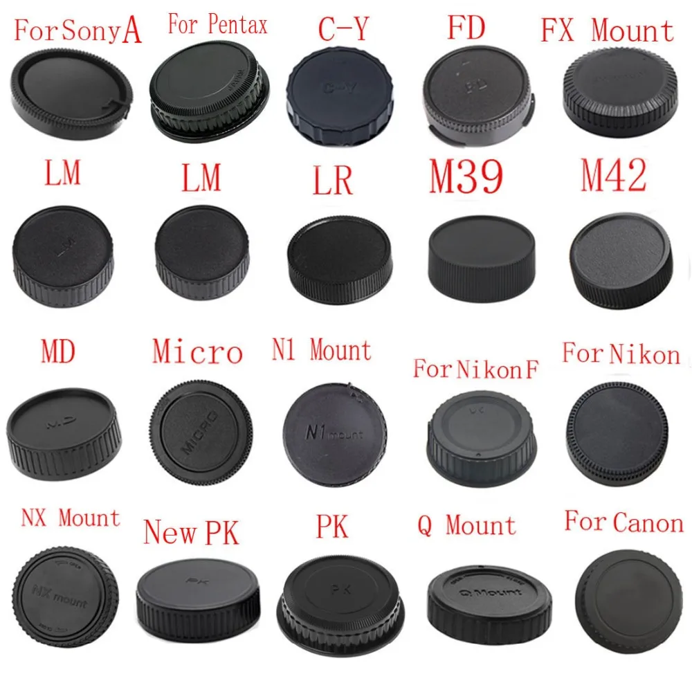 

1pcs camera Rear Lens Cap for Canon nikon Sony for Pentax Olympus Micro M4/3 Panasonic Samsung Leica Fujifilm Camera Mount