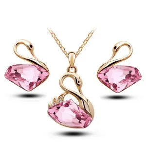 2016 women wedding jewelry collection of classic rhinestone swan earrings and pendant necklace Women jewelry collection G211
2016 women wedding jewelry collection of classic rhinestone swan earrings and pendant necklace Women jewelry collection G211