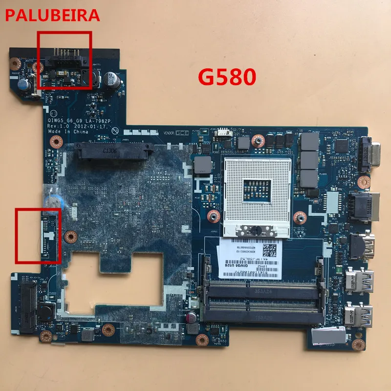 PALUBEIRA LA-7982P REV : 1.0 QIWG5_ G6_G9 For Lenovo G580 Notebook PC laptop motherboard 100% tested
PALUBEIRA LA-7982P REV : 1.0 QIWG5_ G6_G9 For Lenovo G580 Notebook PC laptop motherboard 100% tested