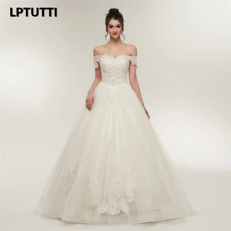 LPTUTTI New White Lace Sexy Vintage Plus Size Princess Bridal Marriage Gown Bride Simple Party Long Luxury Wedding Dresses
LPTUTTI New White Lace Sexy Vintage Plus Size Princess Bridal Marriage Gown Bride Simple Party Long Luxury Wedding Dresses