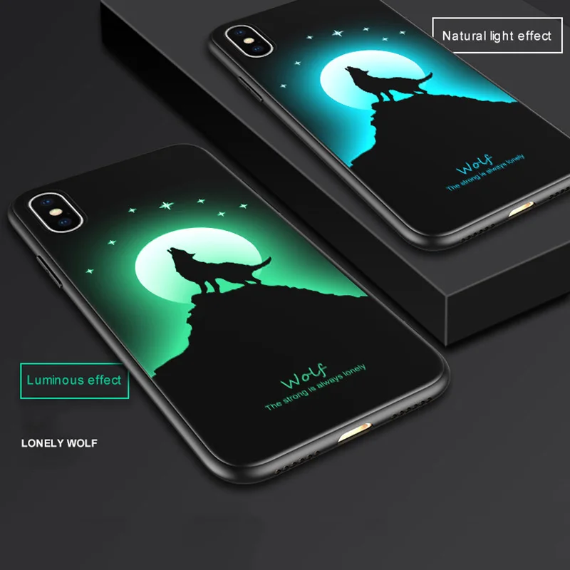 Haissky Luminous Cases for iPhone X 8 7 6 Plus Cover Moon Wolf Deer Unicorn Phone Case for iPhone Xs Max XR Back Protect Cover
Haissky Luminous Cases for iPhone X 8 7 6 Plus Cover Moon Wolf Deer Unicorn Phone Case for iPhone Xs Max XR Back Protect Cover
