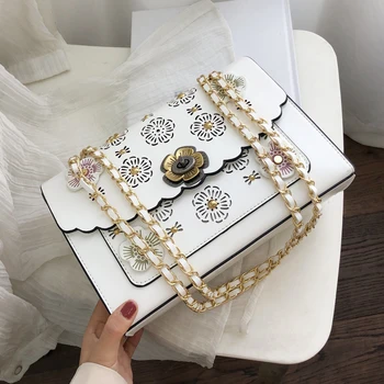 Hollow Flower Flap Square bag 2019 Fashion New High Quality Leather Women's Designer Handbag Lock Chain Shoulder Messenger bags
Hollow Flower Flap Square bag 2019 Fashion New High Quality Leather Women's Designer Handbag Lock Chain Shoulder Messenger bags