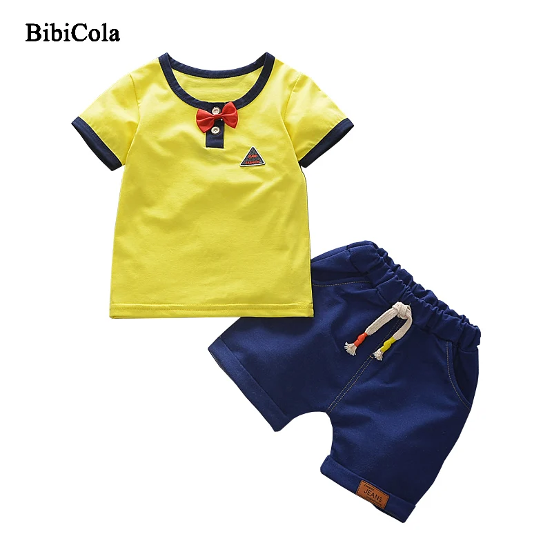 BibiCola/2018 г. Новая летняя детская одежда для мальчиков хлопковая футболка с