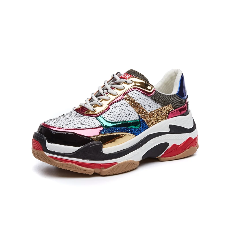 2018 Autumn Girl New Fashion Brand Shoes Women Glitter Sneakers Cross-tied Sequins Lady Platform Shoes Bling Breathable
2018 Autumn Girl New Fashion Brand Shoes Women Glitter Sneakers Cross-tied Sequins Lady Platform Shoes Bling Breathable