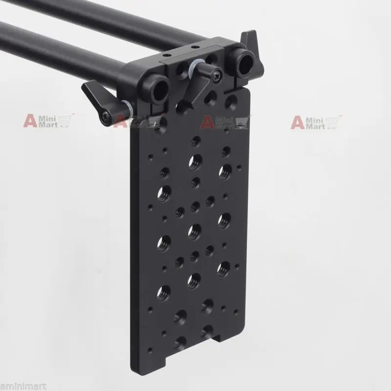 V3 Vertical Mount Cheese Plate Baseplate fr 15mm Rod Support DSLR Rig Cage V-mount Gold Mount Battery Power Supply Station
V3 Vertical Mount Cheese Plate Baseplate fr 15mm Rod Support DSLR Rig Cage V-mount Gold Mount Battery Power Supply Station