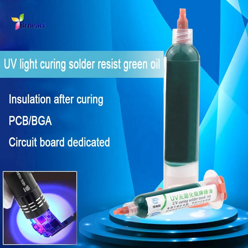 WNB UV light Solder mask Curing oil Photosensitive ink Suitable for mobile phone PCB BGA Circuit board insulation protection too
WNB UV light Solder mask Curing oil Photosensitive ink Suitable for mobile phone PCB BGA Circuit board insulation protection too