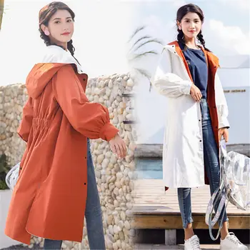 2020 New korean Two Sides Wearing Chic Long Trench Coats for Women Spring Autumn Casual Hooded Large Size Girls Overcoats V513
2020 New korean Two Sides Wearing Chic Long Trench Coats for Women Spring Autumn Casual Hooded Large Size Girls Overcoats V513