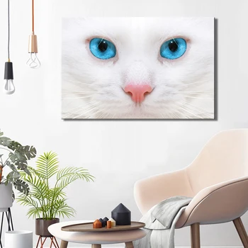Modern Posters and Prints Wall Art Canvas Painting Wall Decoration The Cat's Face and Sapphire Eyes Pictures for Living Room
Modern Posters and Prints Wall Art Canvas Painting Wall Decoration The Cat's Face and Sapphire Eyes Pictures for Living Room